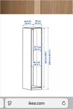IKEA kast Pax 50 x236 met alu deur en planken, Huis en Inrichting, Ophalen, Gebruikt