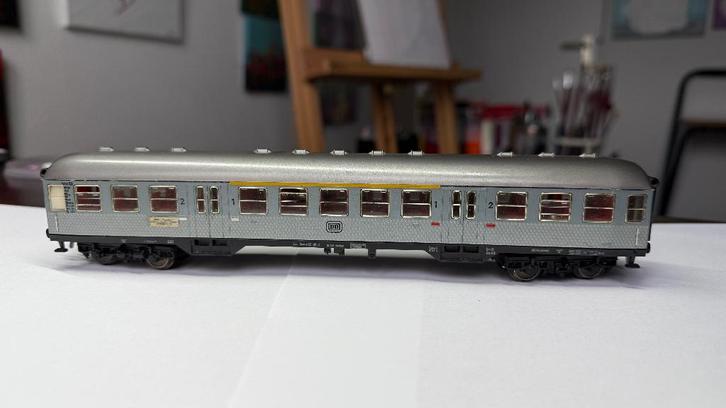 Fleischmann 1-2e klas personenrijtuig “Silberlinge” 5121, Hobby en Vrije tijd, Modeltreinen | H0, Gebruikt, Wagon, Gelijkstroom