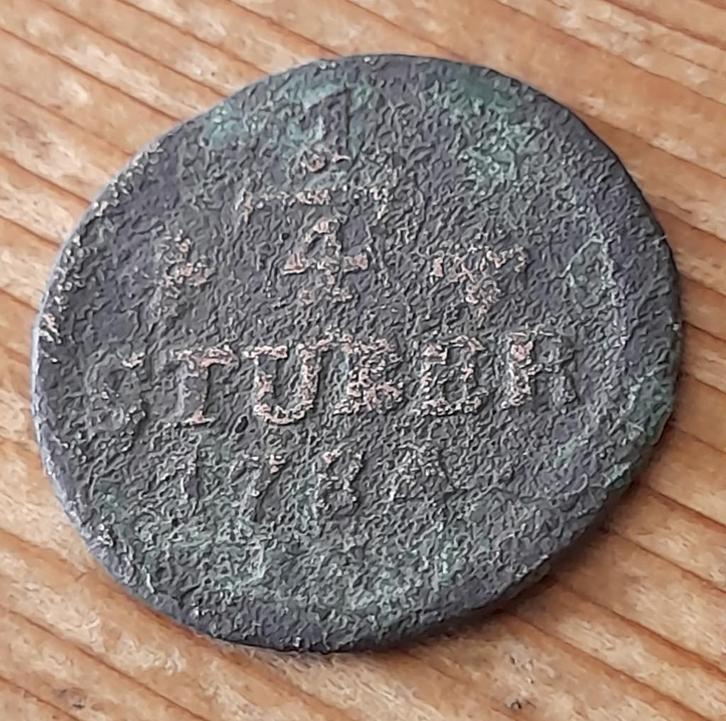 Duitsland ¼ stuber 1784 Julich und Berg, Postzegels en Munten, Munten | Europa | Niet-Euromunten, Losse munt, Duitsland, Ophalen of Verzenden