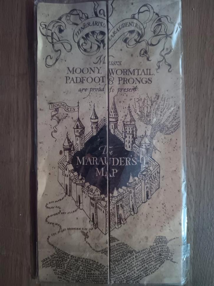 Harry Potter Marauders Map / Sluipwegwijzer, Verzamelen, Harry Potter, Nieuw, Actiefiguurtje, Ophalen of Verzenden