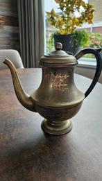 Antieke Theepot Carrington met Inscriptie, Antiek en Kunst, Antiek | Koper en Brons, Ophalen of Verzenden