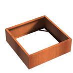 Cortenstaal plantenbak 120x120x40cm, Ophalen, 100 cm of meer, Vierkant, Nieuw