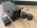 Soundworks subwoofer met speakers PC, Computers en Software, Pc speakers, Verzenden, Gebruikt, Audiokanaal 2.1, Cambridge Soundworks