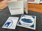 Onderzetter/tegeltje Holland-Amerika-line, Verzamelen, Scheepvaart, Verzenden, Nieuw, Kaart, Foto of Prent