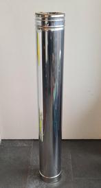 Dubbelwandige RVS kachelpijp, Ophalen, Zo goed als nieuw, Rvs, Minder dan 2 meter