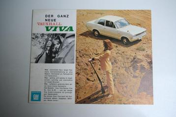 Folder Vauxhall Viva (1967) Duits (8) beschikbaar voor biedingen
