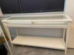 Liatorp Ikea Sidetable wit met glas (nieuw EUR 179,-), Ophalen, Gebruikt, 100 tot 150 cm, Glas