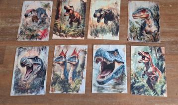 Dino dinosaurus kaarten anzichtkaarten stoer eng beschikbaar voor biedingen