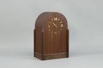 Amsterdamse School Klok Houten Art Deco Pendule Tafelklok, Antiek en Kunst, Ophalen of Verzenden