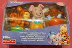 Fisher Price 3 Winnie de Pooh vriendjes met fruit, Ophalen of Verzenden, Nieuw, Speelset