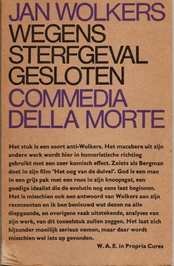 Jan Wolkers. Wegens sterfgeval gesloten. Tweede druk 1965. beschikbaar voor biedingen