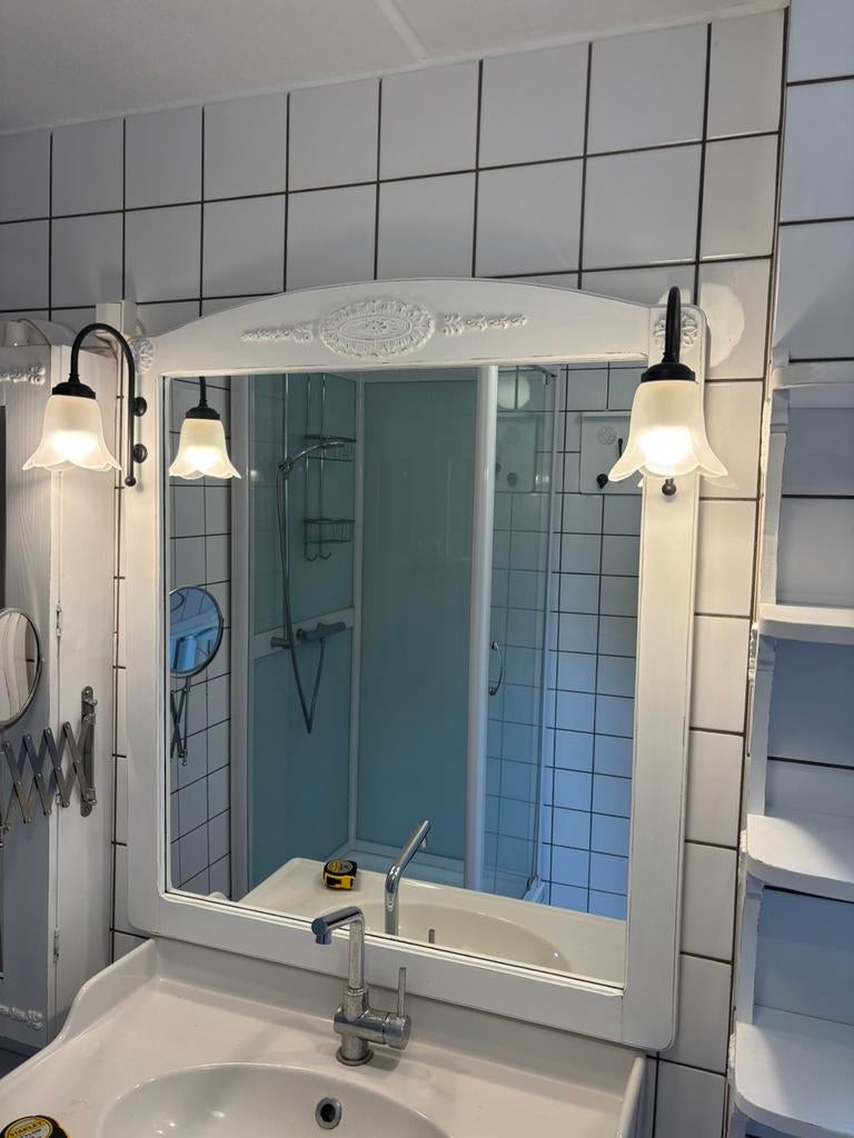 Complete badkamer meubels set – spiegels, kastjes & wastafel, Ophalen, Gebruikt