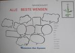Gelukkig Nieuwjaar - maandkaart beste wensen - 1990, Verzenden, 1980 tot heden, Gelopen, Overige thema's