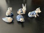 Delfts blauwe porseleinen miniatuurbeeldjes, Ophalen of Verzenden, Zo goed als nieuw, Dier
