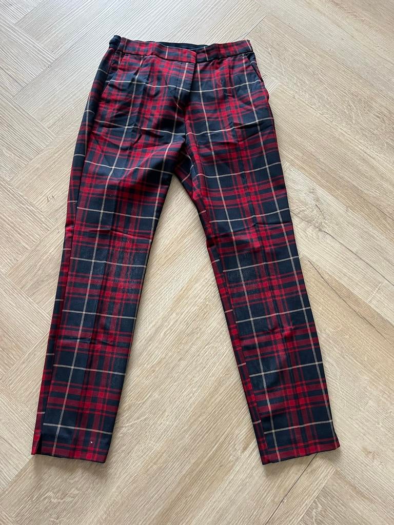 Zara Basic geruite broek - Maat M, Maat 38/40 (M), Ophalen of Verzenden, Zo goed als nieuw, Lang
