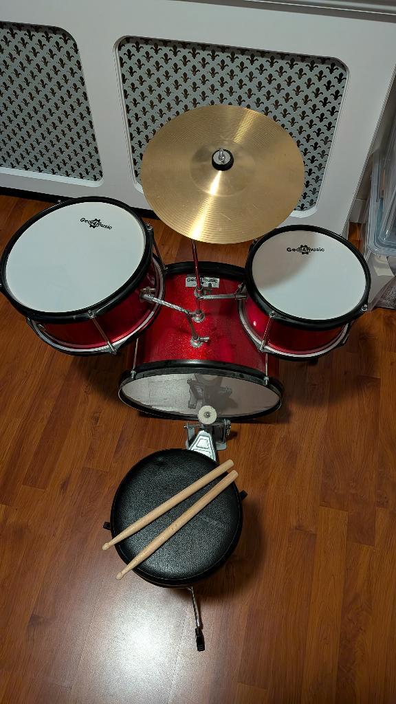 Kinder drumstel, Muziek en Instrumenten, Drumstellen en Slagwerk, Zo goed als nieuw, Overige merken, Ophalen