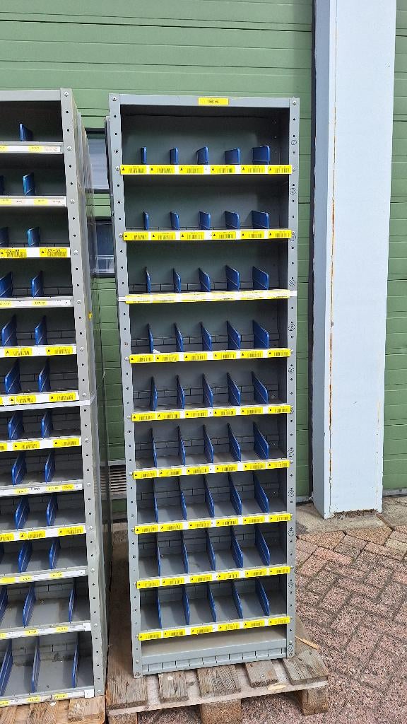 Assortimentskast Vakken/ magazijnkast 199x60x20 cm, Ophalen, Gebruikt, Industriepark 2a 9351PA Leek, H.O.Albert Ale Slotema
