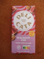 Delicata Reep Pure chocolade Walnoon Vijg 150g, Ophalen of Verzenden