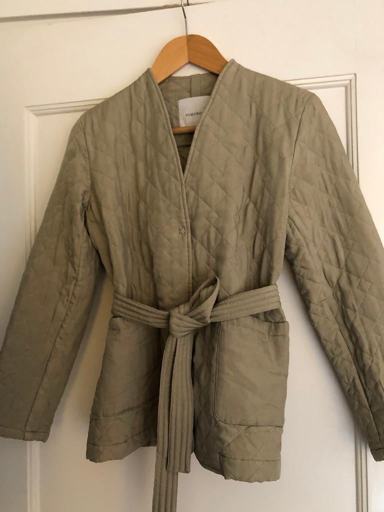 lichtgroen doorgestikt jasje Humanoid mt S, Kleding | Dames, Ophalen, Humanoid, Maat 36 (S), Gedragen