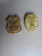 POLITIE USA: 2 VERSCHILLENDE JUNIOR KORPSBREVETTEN., Verzenden, Overige soorten, Amerika, Embleem of Badge