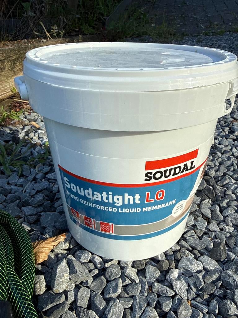 Soudatight LQ - Vloeibaar membraan - Bijna vol, Doe-het-zelf en Verbouw, Verf, Beits en Lak, Ophalen, 10 tot 15 liter, Grijs, Verf