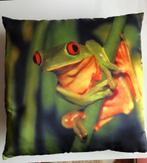 Kussen met Kikker 40x40 cm, Ophalen of Verzenden, Vierkant