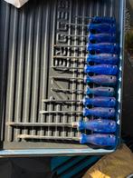 12 Gedore schroevendraaiers div. maten kobaltauwe handvaten, Ophalen of Verzenden