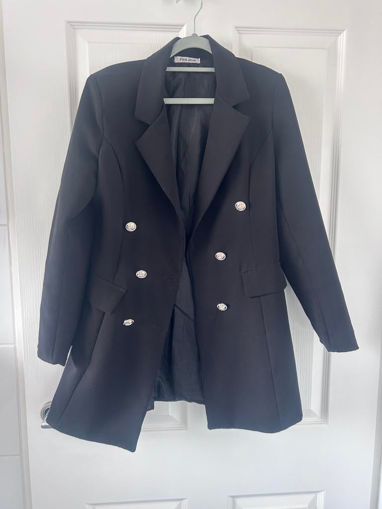 Zwarte blazer, Kleding | Dames, Jasjes, Kostuums en Pakken, Maat 38/40 (M), Zwart, Ophalen of Verzenden, Jasje