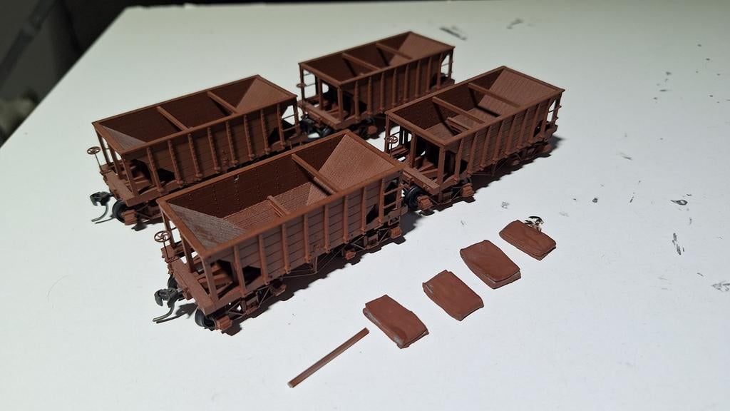 USA wagons voor losgestort  h0, Ophalen of Verzenden, Gelijkstroom, Wagon, Overige merken