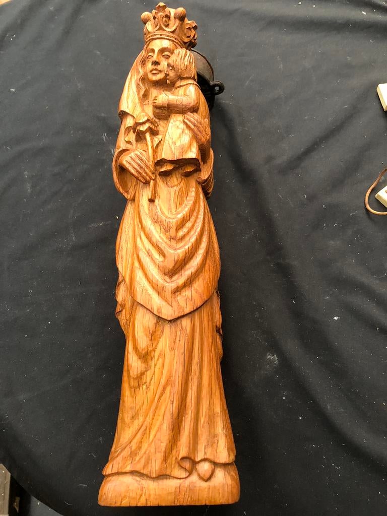 Hout maria beeld, Ophalen of Verzenden