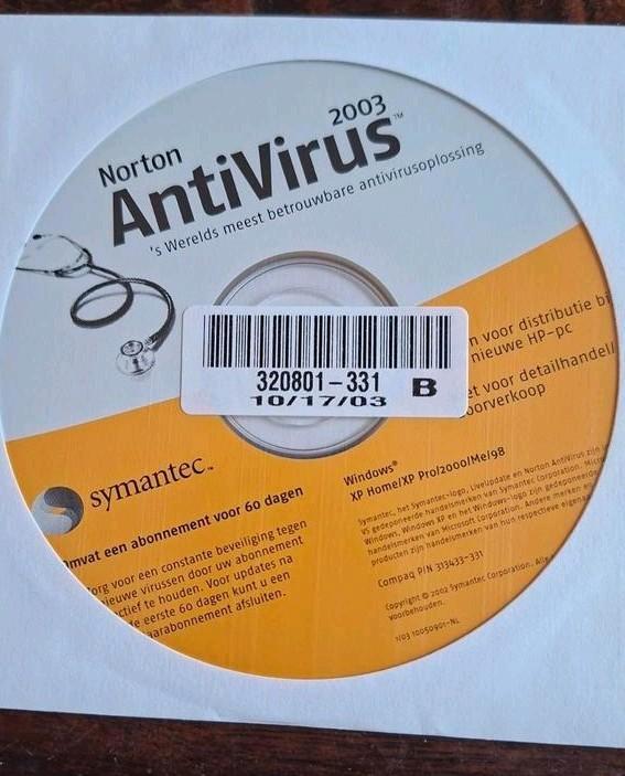 Norton AntiVirus 2003 - Betrouwbare Antivirus Oplossing, Computers en Software, Antivirus- en Beveiligingssoftware, Gebruikt, Windows