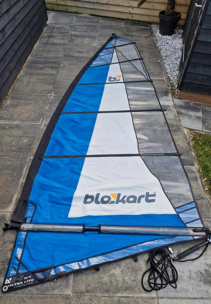 Blokart origineel 5.5 zeil - compleet - nette staat, Watersport en Boten, Accessoires en Onderhoud, Gebruikt, Ophalen of Verzenden