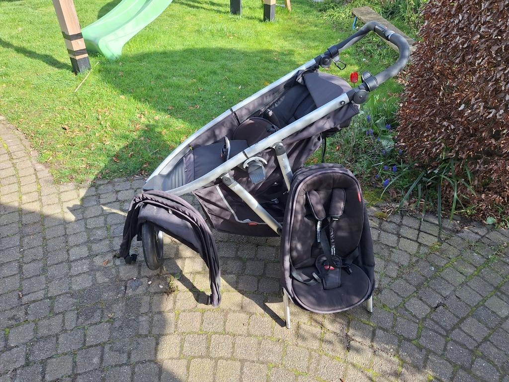 Phil&teds Duo kinderwagen - Goede staat, banden te vervangen, Kinderen en Baby's, Kinderwagens en Combinaties, Ophalen, Gebruikt