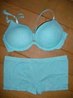 BH maat 80A hemdje en 2 boxers mint groen - nieuw -, Kleding | Dames, Ondergoed en Lingerie, Pescara, Ophalen of Verzenden, Groen