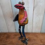Metalen kikker met surfplank gemaakt van gerecycled oud blik, Huis en Inrichting, W, Nieuw, Ophalen of Verzenden, W