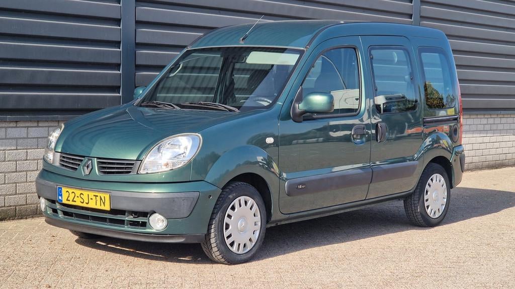 Renault Kangoo 1.6-16V Privilège , 2 schuifdeuren , Airco, Auto's, Renault, Stof, Gebruikt, 49 €/maand, Origineel Nederlands