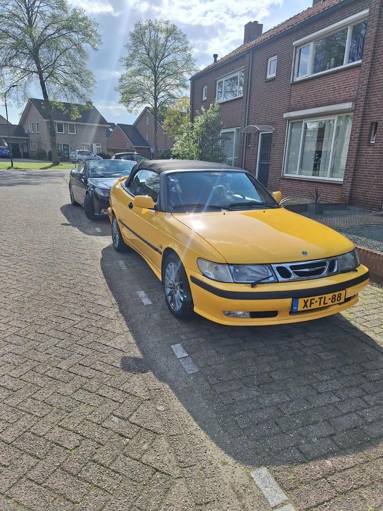 Saab 9-3 2.0 I Cabrio 1998 Geel, Ophalen of Verzenden