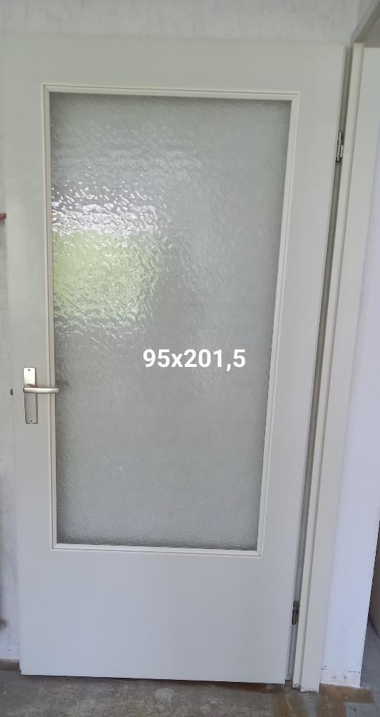 Binnendeur met kozijn, Ophalen, Gebruikt, 80 tot 100 cm, Binnendeur