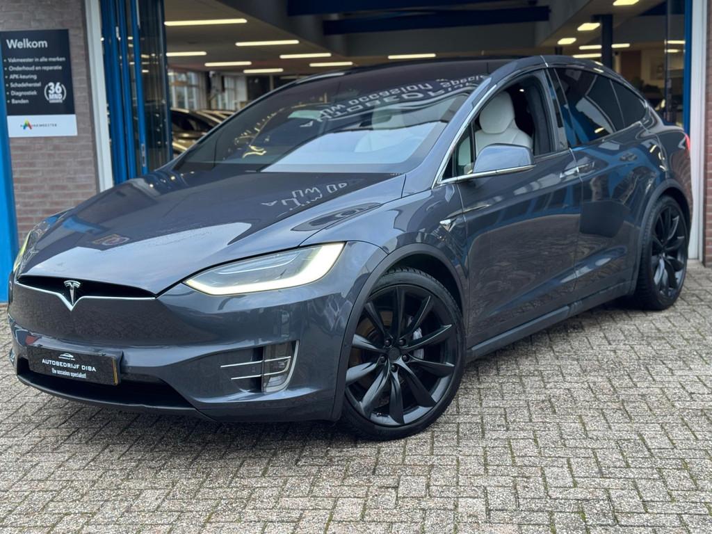 Tesla Model X 90D Performance 6p. 2017 Trekhaak NAP!, Auto's, Tesla, Automaat, Model X, Gebruikt, 100 kWh
