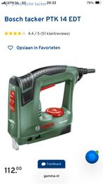 Bosch PTK 14 EDT DUOTAC tacker nietmachine, Doe-het-zelf en Verbouw, Ophalen, Zo goed als nieuw