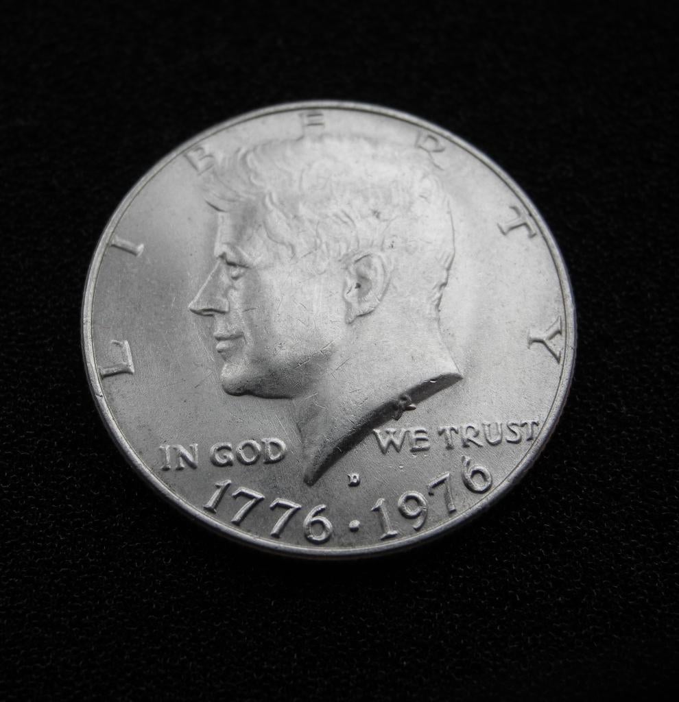 Kennedy Half Dollar Bicentennial 1776–1976 200 jr. onafhanke, Postzegels en Munten, Munten | Amerika, Ophalen of Verzenden, Noord-Amerika