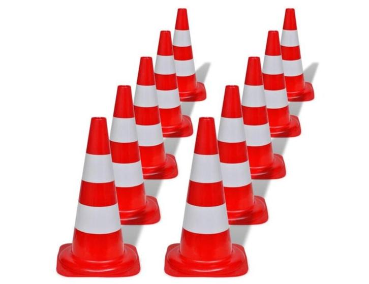 AANBIEDING | Verkeerskegel pylon pion 50 cm 10 stuks! GRTS B, Auto diversen, Auto-accessoires, Verzenden