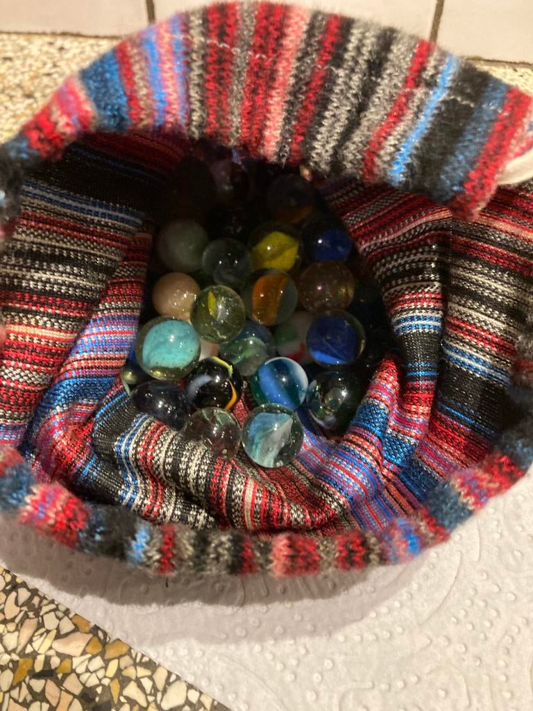 Knikkerzak, Kinderen en Baby's, Speelgoed | Buiten | Los speelgoed, Ophalen of Verzenden, Gebruikt