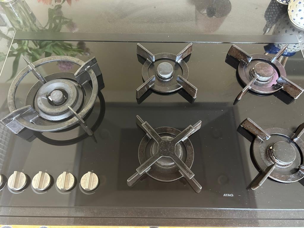 ATAG grote, luxe gaskookplaat 5-pits, Ophalen, Gebruikt, Inbouw, Gas