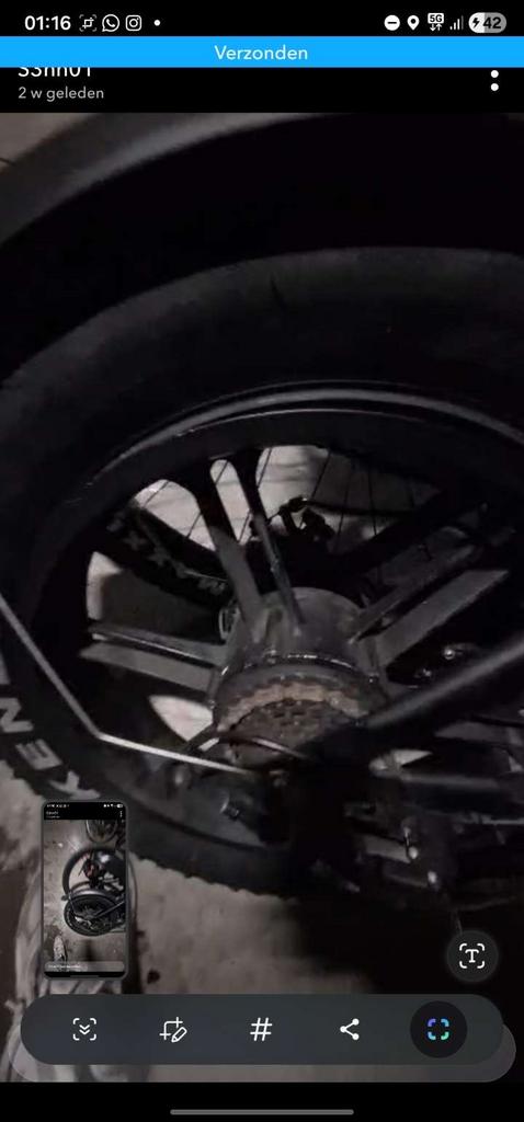 Ouxi V20 Motor 500W met Rode Kabel, Ophalen of Verzenden, Gebruikt, Elektrische fiets, Motor