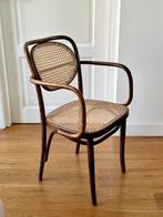 Thonet stijl stoel met rotan & armleuningen, Ophalen