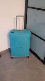 SAMSONITE S'CURE SPINNER 75CM TURQUOISE NETTE STAAT, Ophalen, Blauw, Zo goed als nieuw, Wieltjes