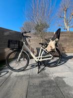 Gazelle Bloom C7 damesfiets met kinderzitje, Ophalen, 47 tot 50 cm, Dubbele standaard, Zo goed als nieuw