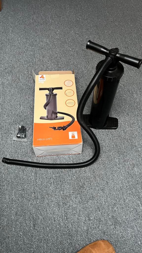 Luchtpomp voor luchtbed of opblaasbaar boot, handmatig, Caravans en Kamperen, Ophalen of Verzenden, Nieuw