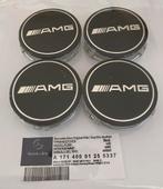 AMG Naafdoppen Zwart/Zilver+Affalterb.€5,-P.st.Mercedes€3,50, Verzenden, Nieuw